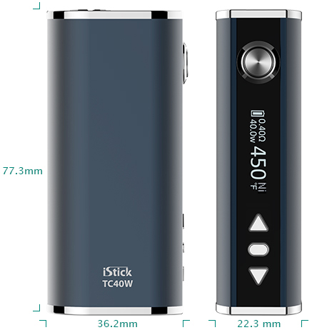 Электронная сигарета Eleaf iStick 40W TC (2600 mAh, 40 W) в магазине vizitmarket.ru размеры 